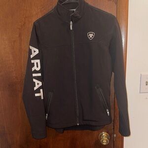 Ariat Black Lightweight Softshell Jacket with Sleeve Logo